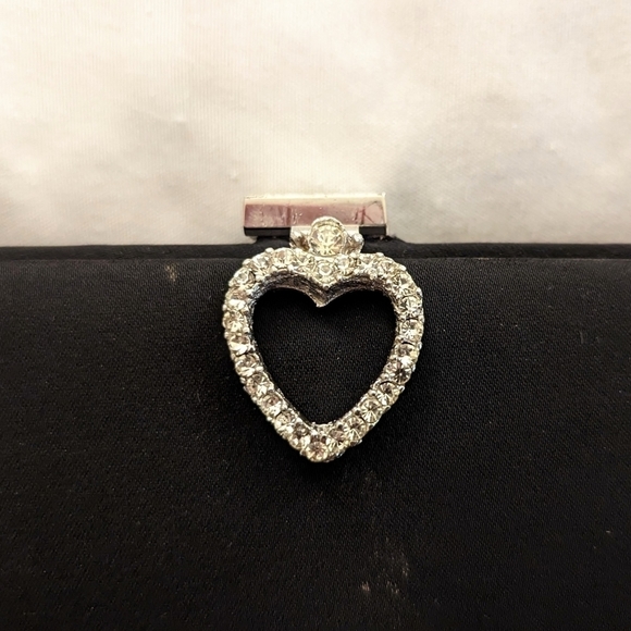 Vintage Black Handbag Cocktail Evening Dress Purse - Picture 2 of 7